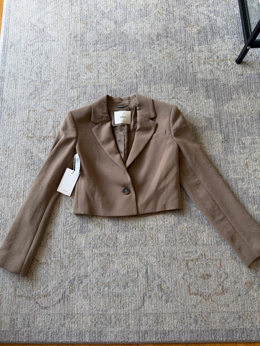 Wilfred Cropped Brown Blazer Jacket